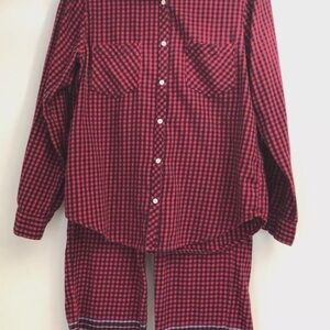 Aerie buffalo plaid pajama set